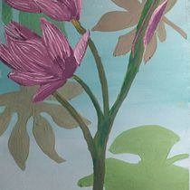 Mi proyecto del curso: Pintura botánica con acrílico. Traditional illustration, Fine Arts, Painting, Acr, lic Painting, and Botanical Illustration project by Eliza Salas - 08.29.2022