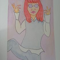 Meu projeto do curso: Desenho fanart com aquarela e lápis de cor. Ilustração tradicional, Pintura, Pintura em aquarela, Desenho de retrato, Ilustração infantil, e Desenho com lápis de cor projeto de Mariana RG Moura - 29.08.2022