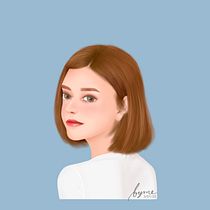 My project for course: Female Character Portraits in Procreate. Projekt z dziedziny Trad, c, jna ilustracja, Ilustracja c, frowa, R, sunek c i frow użytkownika nadyanatasha - 29.01.2022