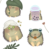 My project for course: Kawaii Illustration: Create Charming Characters Ein Projekt aus dem Bereich Traditionelle Illustration, Design von Figuren und Manga von Franciele Feijó - 30.08.2022