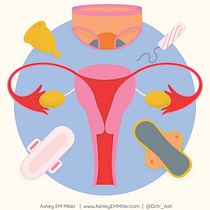 Menstrual hygiene for every body, every month.. Traditional illustration, Graphic Design, Vector Illustration, and Digital Illustration project by ashley_em_miller - 08.25.2022