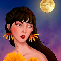 Mi proyecto del curso: Retratos digitales de fantasía con Photoshop. Traditional illustration, Drawing, Digital Illustration, Portrait Drawing, Digital Drawing, and Digital Painting project by Coni Cousins Contreras - 08.30.2022