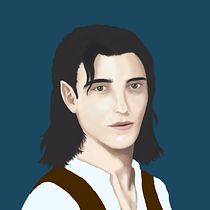 Ariessus Sylvaranth (half elf rogue D&D character) . Een project van Ontwerp van personages, Digitale illustratie, Digitale tekening y  Digitaal schilderij van Andrea De Rinaldis - 30.08.2022
