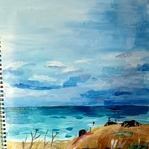 My project for course: Acrylic Painting Step by Step: Create Incredible Landscapes. Traditional illustration, Painting, Acr, lic Painting, and Sketchbook project by Margarita Christoforidou - 08.27.2022