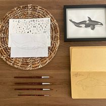 Mi proyecto del curso: Técnicas de ilustración naturalista: ballenas en acuarela. Un progetto di Belle arti, Pittura, Pittura ad acquerello e Illustrazione naturalistica di Valentina Duque - 30.08.2022