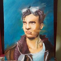 Mi Autorretrato Contemporáneo. Een project van Traditionele illustratie,  Beeldende kunst, Schilderij y  Olieverfschilderij van Miguelangel Rivero Ramos - 31.08.2022