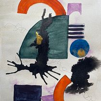 My project for course: Composition Design for Abstract Art. Design, Traditional illustration, Fine Arts, Graphic Design, and Digital Design project by Noémie Plante - 08.31.2022