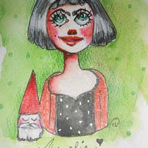 Mon projet du cours : Dessin fanart à l'aquarelle et aux crayons de couleur. Ilustração tradicional, Pintura, Pintura em aquarela, Desenho de retrato, Ilustração infantil, e Desenho com lápis de cor projeto de patricia LACANNE - 31.08.2022