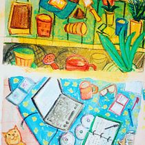 My project for course: Exploratory Sketchbook: Find Your Drawing Style. Traditional illustration, Sketching, Creativit, Drawing, Sketchbook, and Gouache Painting project by Jill Taylor - 08.31.2022