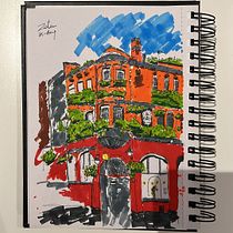 My project for course: Expressive Architectural Sketching with Colored Markers. Sketching, Drawing, Architectural Illustration, Sketchbook & Ink Illustration project by nicholas_16 - 08.31.2022