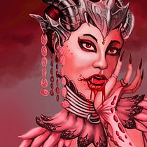 Vampire Lady. Traditional illustration, Drawing, Digital Illustration, Portrait Drawing, Digital Drawing, and Digital Painting project by henriquezanatacontato - 09.01.2022