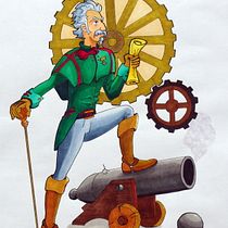 "Le Baron" Illustration au feutre. Un projet de Illustration traditionnelle, Peinture, B, e dessinée , et Théorie des couleurs de Cedric K - 01.09.2022