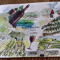 Mon projet du cours : Carnet de voyage à l’aquarelle. Traditional illustration, Watercolor Painting, Architectural Illustration, and Sketchbook project by miland_josephine - 09.01.2022
