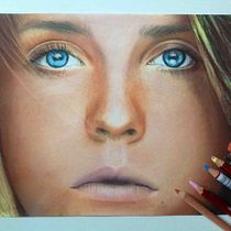 My project for course: Realistic Chalk Pastel Portraits. Traditional illustration, Fine Arts, Drawing, Portrait Drawing, and Realistic Drawing project by Светлана Новикова - 08.30.2022