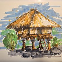My project for course: Expressive Architectural Sketching with Colored Markers. Sketching, Drawing, Architectural Illustration, Sketchbook & Ink Illustration project by superdupergoody - 08.18.2022