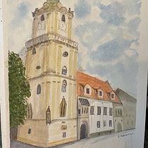My project for course: Architectural Sketching with Watercolor and Ink. Sketching, Drawing, Watercolor Painting, Architectural Illustration, Sketchbook & Ink Illustration project by Barb Weaver - 09.01.2022