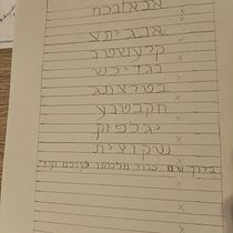 Mi proyecto del curso: Introducción a la caligrafía hebrea. Un projet de Calligraphie , et Écriture de ruisamarcos - 01.09.2022