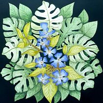 Mi proyecto del curso: Técnicas de acuarela en negativo para ilustración botánica Ein Projekt aus dem Bereich Traditionelle Illustration, Aquarellmalerei und Botanische Illustration von nellyamparo - 01.09.2022