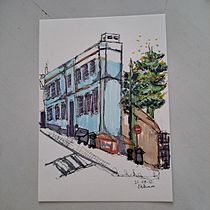 Mi proyecto del curso: Dibujo arquitectónico expresivo con marcadores de colores. Sketching, Drawing, Architectural Illustration, Sketchbook & Ink Illustration project by Esperanza Navarro Andrades - 09.02.2022