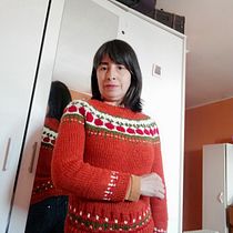 Mi proyecto del curso: Diseño y tejido de punto con la técnica jacquard. Projekt z dziedziny Projektowanie dodatków,  Tkactwo, Dziewiarstwo Ręczne, Wzornictwo tekst i liów użytkownika Vanessa Bustos Del Pino - 02.09.2022