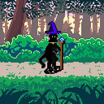 Mi proyecto del curso: SALEM EL GATO MAGICO. Un projet de Conception de personnages, Jeux vidéo, Pixel art , et Conception de jeux vidéo de Anthony Espinoza Araujo - 29.08.2022