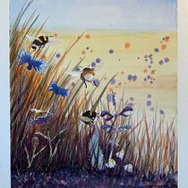 My project for course: Illustrating the Natural World with Watercolor and Charcoal. Traditional illustration, Painting, and Naturalistic Illustration project by Anna - 09.02.2022