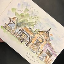 Meu projeto: Desenho arquitetônico expressivo com aquarela. Sketching, Drawing, Architectural Illustration, Sketchbook & Ink Illustration project by Elena de Regoyos - 09.01.2022