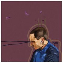 Mi proyecto del curso: Pintura digital con acabado tradicional. Un progetto di Illustrazione tradizionale, Belle arti, Disegno, Illustrazione digitale, Disegno di ritratti, Disegno digitale e Pittura digitale di Santiago Lopez - 30.08.2022