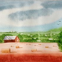 Mon projet du cours : Paysages à l'aquarelle : techniques et outils expérimentaux. Projekt z dziedziny  Sztuki piękne,  Malarstwo i Malowanie akwarelą użytkownika France BOISSY - 02.09.2022