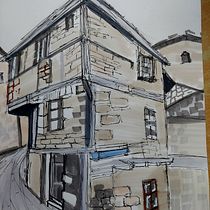 My project for course: Expressive Architectural Sketching with Colored Markers. Sketching, Drawing, Architectural Illustration, Sketchbook & Ink Illustration project by Arun Bhardwaj - 09.03.2022