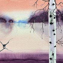Mijn project van de cursus: Sfeervolle landschappen met aquarel Ein Projekt aus dem Bereich Bildende Künste, Malerei und Aquarellmalerei von Wim Devreese - 03.09.2022