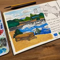 My project for course: Watercolor Travel Journal. Traditional illustration, Watercolor Painting, Architectural Illustration, and Sketchbook project by Hayley Humphreys - 09.04.2022