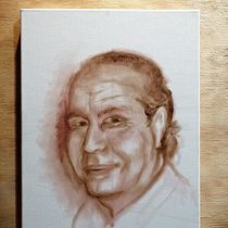 Retrato expresivo al óleo / técnica alla prima / Tata Andrés. Un projet de Beaux Arts, Peinture , et Peinture à l'huile de Esteban Martinez - 04.09.2022
