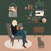 Mon projet du cours : Illustration numérique colorée sur Procreate. Traditional illustration, Drawing, Digital Illustration, and Digital Drawing project by Nelly Glassmann - 09.04.2022
