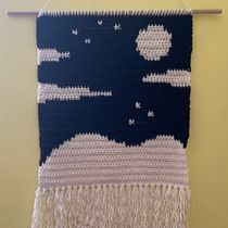 Mi proyecto del curso: Intarsia crochet: teje tus propios tapices. Fashion Design, Decoration, Fiber Arts, DIY, Crochet, and Textile Design project by Rocío B. - 09.04.2022