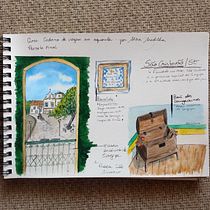 Meu projeto do curso: Caderno de viagem em aquarela. Traditional illustration, Watercolor Painting, Architectural Illustration, and Sketchbook project by schefferang - 09.04.2022