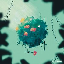 Buisson poétique. Digital Illustration, and Traditional illustration project by sim.guilloteau - 09.04.2022