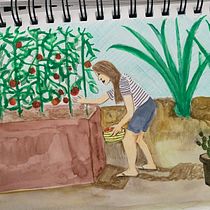My project for course: Exploratory Sketchbook: Find Your Drawing Style. Traditional illustration, Sketching, Creativit, Drawing, Watercolor Painting, Sketchbook, and Gouache Painting project by corinawaage - 09.05.2022