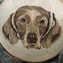 Mi proyecto del curso: Retratos de mascotas: técnicas para bordar pelaje Ein Projekt aus dem Bereich H, werk, Stickerei und Textildesign von Elena Guitron - 05.09.2022