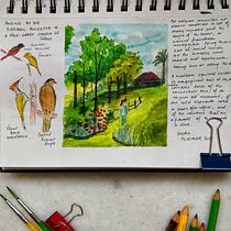 My project for course: Watercolor Travel Journal. Watercolor Painting, Sketchbook, Traditional illustration, and Architectural Illustration project by Ekta Poddar - 08.27.2022