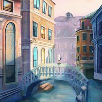 Final Project: Venice. Traditional illustration, Digital Illustration, and Concept Art project by Ilaria - 09.04.2022