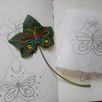 My project for course: Extraordinary Embroidery: Explore Alternative Organic Materials. Embroider, Textile Design, Arts, and Crafts project by Claire Mullan - 09.05.2022