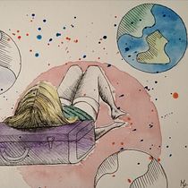 Around the world . Traditional illustration project by Margherita Lasaponara - 09.05.2022