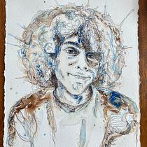 My project for course: Experimental Portraiture with Ink, Tea and Alcohol. Artes plásticas, Pintura, Desenho e Ilustração com tinta projeto de Leonie van Passel - 05.09.2022