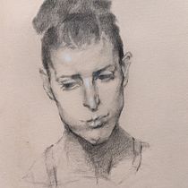 My project for course: Graphite Drawing Techniques for Planar Portraiture. Fine Arts, Sketching, Drawing, Portrait Drawing, Realistic Drawing, and Artistic Drawing project by Moon Evans - 09.06.2022