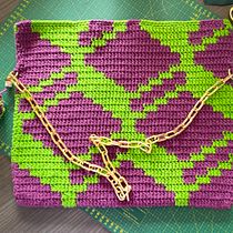 Meu projeto do curso: Design de padrões para crochê: encontre seu próprio estilo. Un progetto di Design di accessori, Pattern design, Fiber Art, DIY, Uncinetto e Textile Design di Vitória Sachetti - 06.09.2022