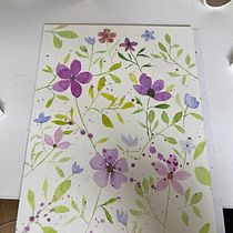 My project for course: Artistic Floral Watercolor: Connect with Nature. Ilustração tradicional, Pintura, Pintura em aquarela e Ilustração botânica projeto de Paulette Vargas Read - 06.09.2022