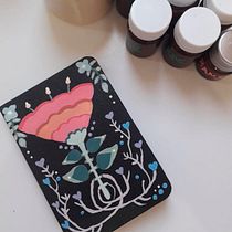 Introdução à ilustração floral com acrílico. Ilustração tradicional, Artes plásticas, Pintura, Desenho, Pintura Acrílica e Ilustração botânica projeto de Érika - 06.09.2022