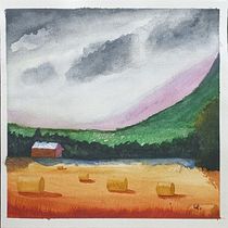 Mi proyecto del curso: Paisajes en acuarela: técnicas y herramientas experimentales. Projekt z dziedziny  Sztuki piękne,  Malarstwo i Malowanie akwarelą użytkownika renetrujillo2000 - 05.09.2022