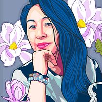 My project for course: Portrait Illustration Techniques with Illustrator and Photoshop. Traditional illustration, and Digital Illustration project by iamduoliang - 09.06.2022